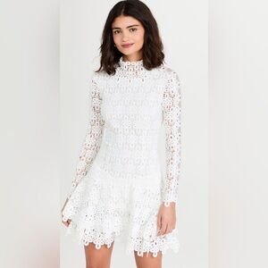 Jonathan Simkhai White Lace Mini Dress